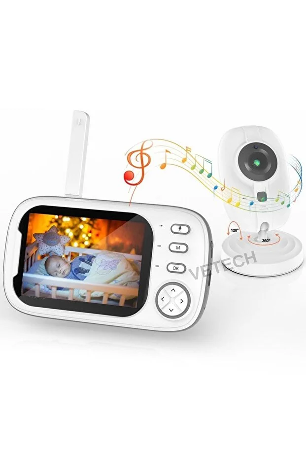 Bebek Kamerası Lcd Ekranlı Gece Görüşlü Bebek Telsizi Bebek Odası Kamerası Monitörü